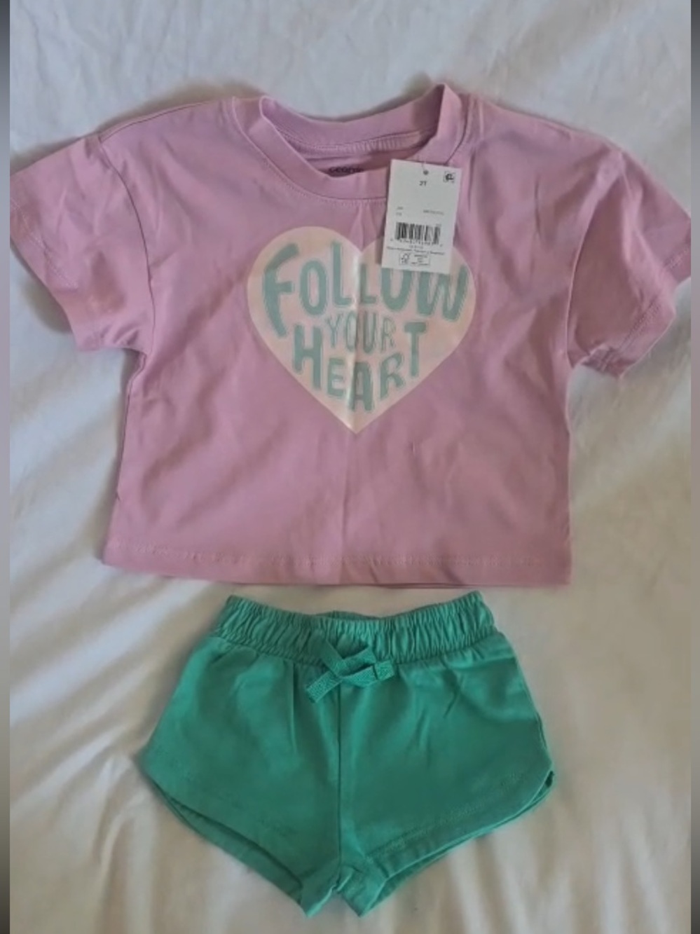 George Mint Green Baby Shorts